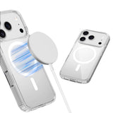 Magnetized MagSafe Phone Case – Shockproof Matte Protective Cover for iPhone 17 Pro Max and 17 Air Transparent