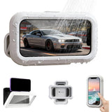 Waterproof Adjustable Play Phone Holders New Shower Phone Holder for Home Bathroom White
