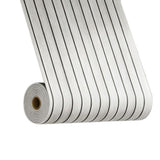 Self Adhesive Wood Grain Slat Wall Panel PVC Faux Engineered Finish Silver