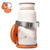 Folding Car Door Cup Holder Adjustable Clip On Drink Organizer Orange
