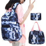 3PCS  Backpack Set with School Bag  Lunch Bag & Pencil Case Black