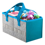 Portable Felt Cloth Storage Bag for Musical Speakers Blue