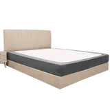 Elastic Box Spring Cover 4 Sides Wrap Around Bed Skirt Gray