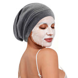 Adjustable Hair Cap for Curly Hair Braid Sleep Cap for Sleeping Women Men Gray