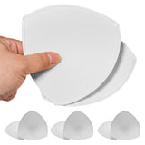 4 Pairs Foam Triangle Bra Inserts Replacement for Sports Bras White