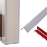 3m PVC Corner Protector Strip Self Adhesive Flexible for Wall Corners Light Gray