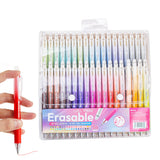 36PCS Colorful Click-Erasable Gel Pen Set for Students School and Office