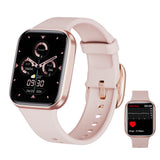 Smart Watch Men Women Bluetooth With Fitness Tracker Pink