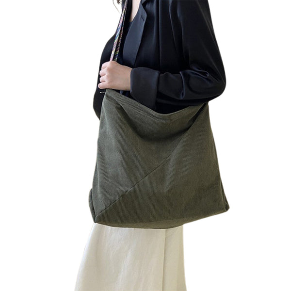 Zipper Tote Bag for Women Shoulder Bags with Adjustable Strap for Work School Shopping Travel Green