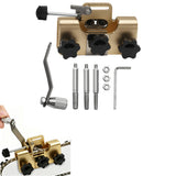 Universal Hand-Crank Blade Sharpening Tool for Fast Outdoor Yard Work Gold
