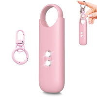 130dB Personal Alarm with Strobe Light Rechargeable Security Alarm Keychain for Women Kids Elderly Pink