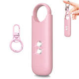 130dB Personal Alarm with Strobe Light Rechargeable Security Alarm Keychain for Women Kids Elderly Pink