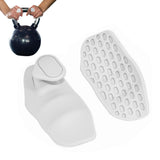 2Pcs Anti-Slip Workout Grips Ergonomic Weightlifting Gloves for Pull-Ups Gym Training and Exercise Grey