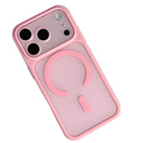 Frosted Camera Lens Case for iPhone 18 Pro Max Easy Attached Pink
