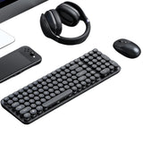 2.4GHz  Wireless Keyboard and Mouse Combo Cute Black