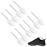 5 Pairs Adjustable Plastic Shoe Trees for Men Women White