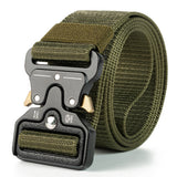 Nylon Tactical Belt Quick-Release for Outdoor Work Army Green