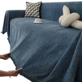 Sofa Towels Couch Throw Cover Blanket Lounge Slipcover Protector Decor Blue