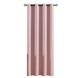 100% Blackout Curtain Panel with Black Liner – Heat & Light Blocking Pink