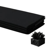 10 PCS Crepe Paper Sheets 50x100cm for Gift Wrapping and Flower Crafts Black