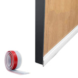 Rubber Door Draft Stopper Under Door Sealer Noise Shield Sound Proof Draft Guard White