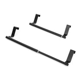 Adjustable No Drill Stainless Steel Dish Towel Holder for Cabinet Door Kicthen Towel Rack Black