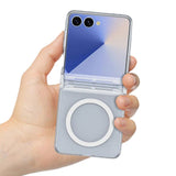 Case and Screen Protector Compatible With Samsung Galaxy Z Flip 8 with Hinge Cover Clear