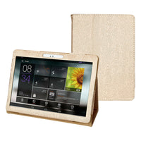 10-10.1 Inch Universal Tablet Case with 360° Rotatable Stand Gold