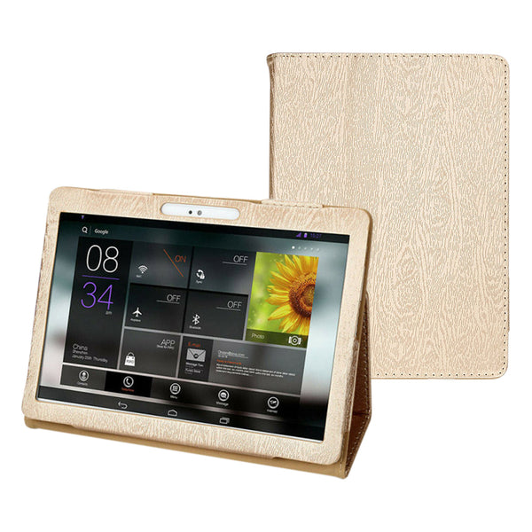 10-10.1 Inch Universal Tablet Case with 360° Rotatable Stand Gold