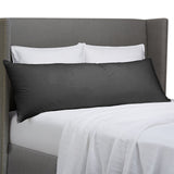 Cotton Long Soft Breathable Protector Cover Pillowcases Black