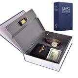 Book Secure with Combination Lock for Cash Jewelry Blue