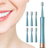Electric Toothbrush for Adults – Sonic Toothbrush with 6 Brush Heads and Smart Timer Green