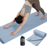 Hot Yoga Towel Microfiber Anti-Slip Mat Towel Blue