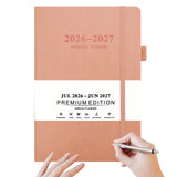 2026–2027 Monthly Planner Calendar Pink