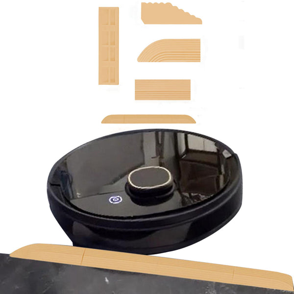 4Pcs Kit Threshold Bars Step Ramp Compatible with Ecovacs/Xiaomi/Cloud Whale Robot Vacuum Cleaner  Beige