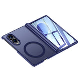 Case for Samsung Galaxy Z Fold8 with Screen Protector Hinge Cover Blue