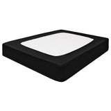 Elastic Box Spring Mattress Foundation Cover Wrap Skirt Black