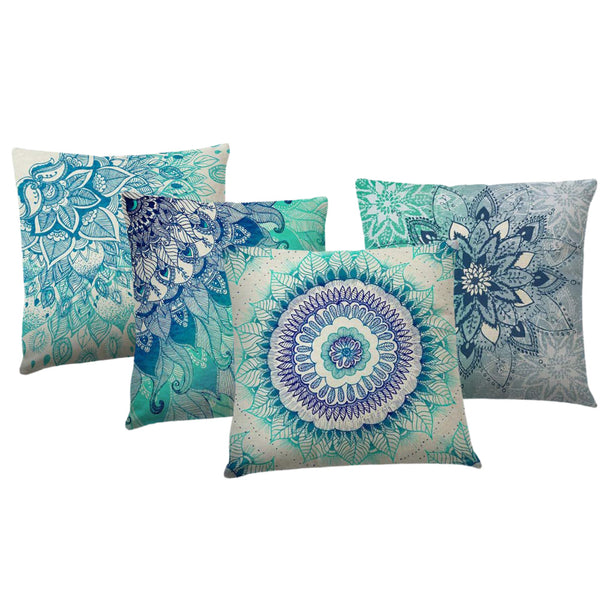 4Pcs Bohemian Cushion Pillowcase Home Sofa Decoration Printed Pillow Covers Style 3