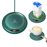 Smart Electric Coffee Mug Warmer 3 Heating Settings Cup Warmer for Coffee Tea Water Milk Green