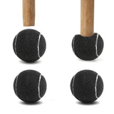 4PCS Walker Tennis Balls Precut Tennis Balls for Walkers for Furniture Legs and Floor Protection Black