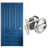Cavity Sliding door Lock-Privacy function Stainless Steel Silver