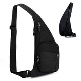 Chest Sling Bag Unisex Large Capacity Crossbody Shoulder Bag Black
