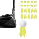 Reusable Plastic Golf Tees Lightweight for Indoor and Outdoor Golf Practice Yellow