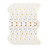 6PCS Glitter Freckles Face Tattoo Water Resistant Gold Party Stickers Style 3