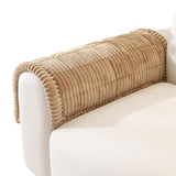 Sofa Armrest CoverWashable Couch Cover for Dogs Thick Pet Friendly Sofa Covers Coffee Brown