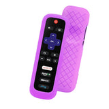 2 Pcs Glow in the Dark Silicone Remote Cover Case for Roku TV Remote Glow Purple