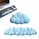 Ergonomic Wrist Rest for Computer Laptop Cloud Keyboard Wrist Rest Pad Set Blue