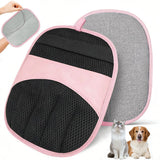 Electrostatic Pet Hair Remover Gloves Reusable Pink