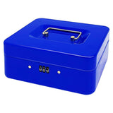 Lockable Cash Box with Code Lock Security Blue