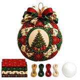 Christmas Patchwork Ball DIY Craft Kit for Adults Ornaments Style 3